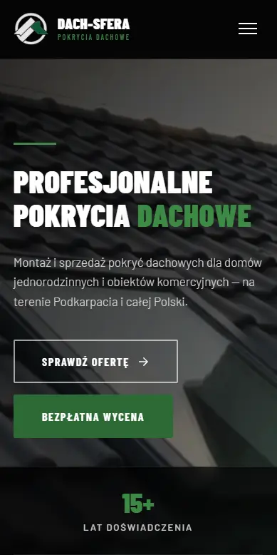 Dachsfera — widok mobile
